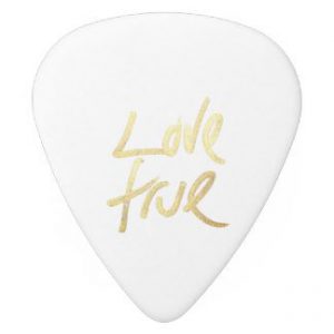 Love True Typography Faux Painted Gold White Guitar Pick Rf117A5C5C1C844F68F8839237Ec9Cdc1 Zxsot 324