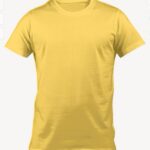 Bedruckte Band-T-Shirts – Gelb